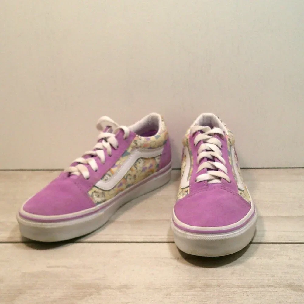 VANS Kids Old Skool Shoes mythical Glow Sheer Lilac Size 3